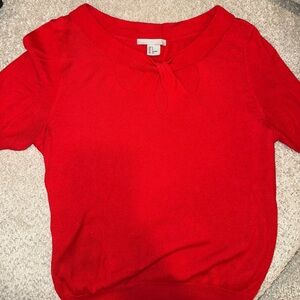 H&M Bright Red Knit Top